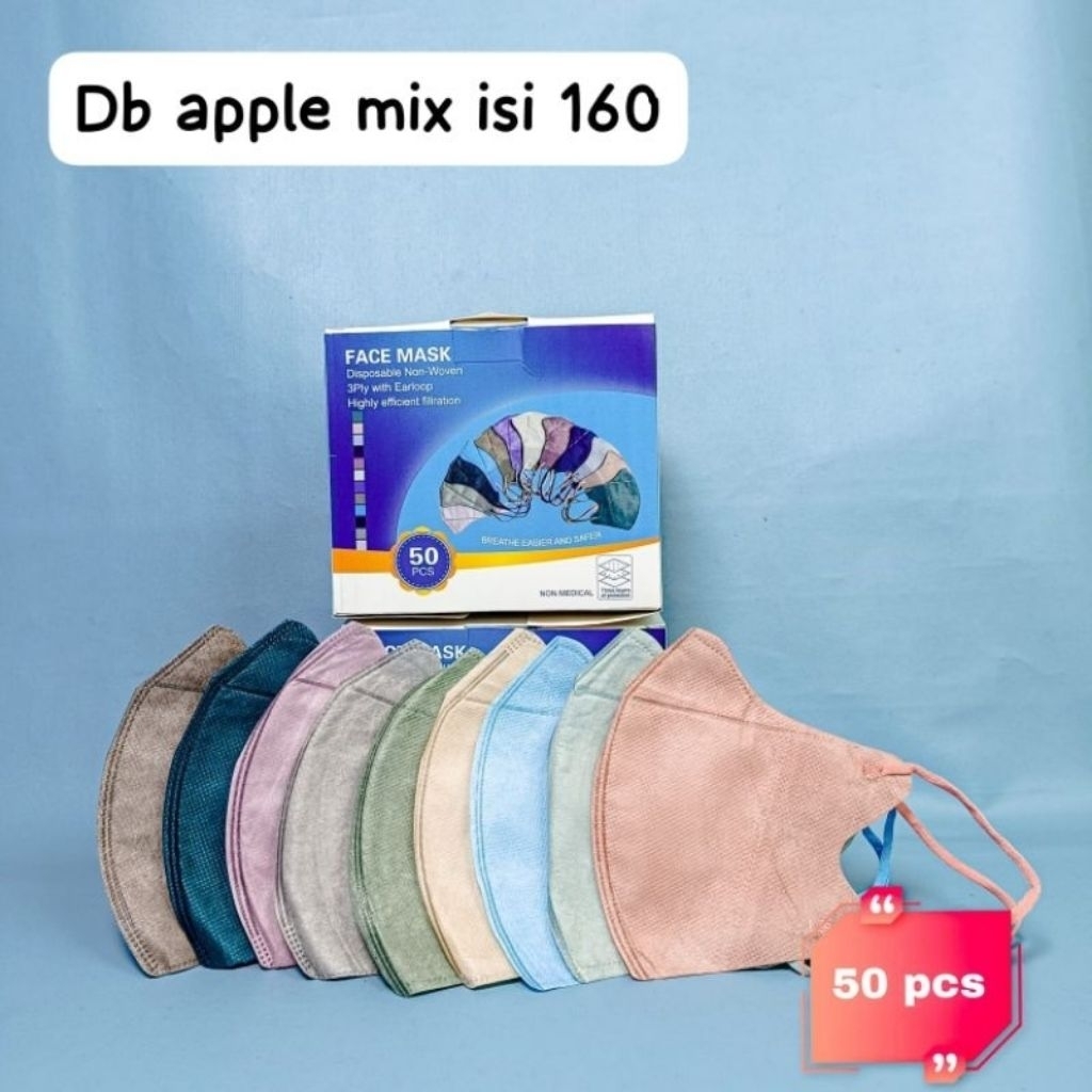 masker duckbill warna warni