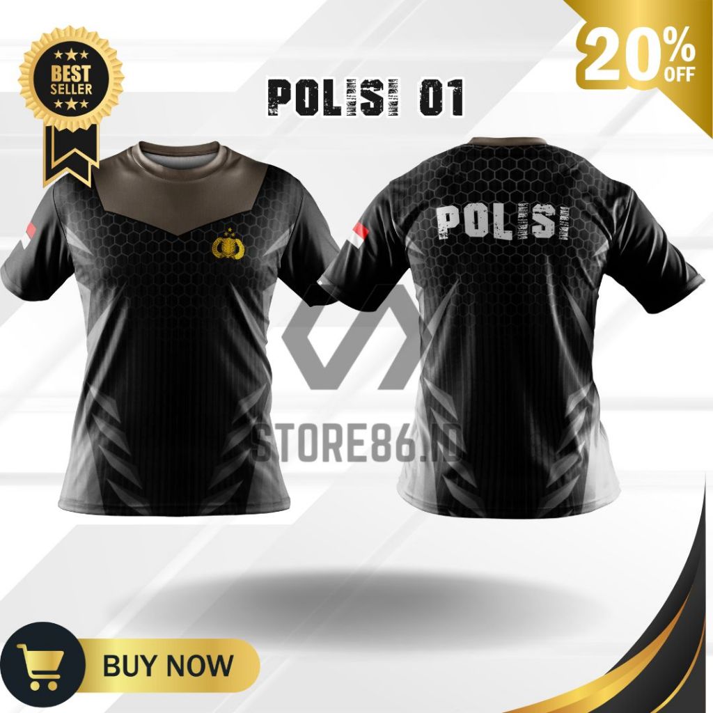 JERSEY POLISI 01 FULLPRINT SUBLIME / KAOS POLISI DRIFIT / JERSEY POLISI  / FULL PRINTING
