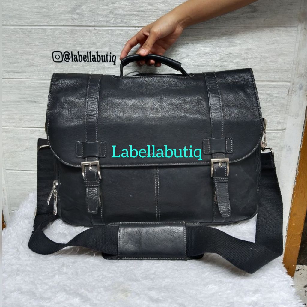 Kenneth Cole Tas Kerja Kulit Laptop
