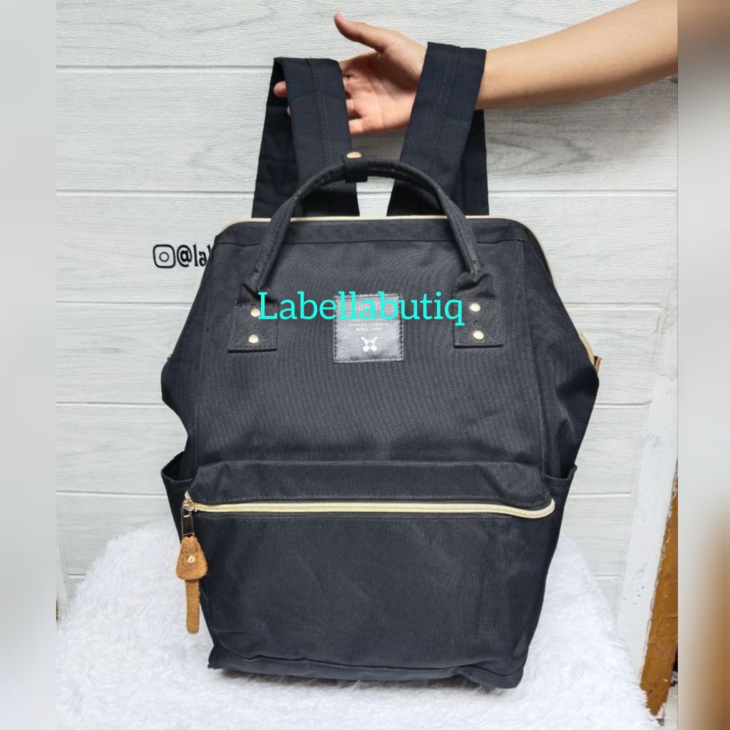 Ransel Anello Black Backpack Preloved