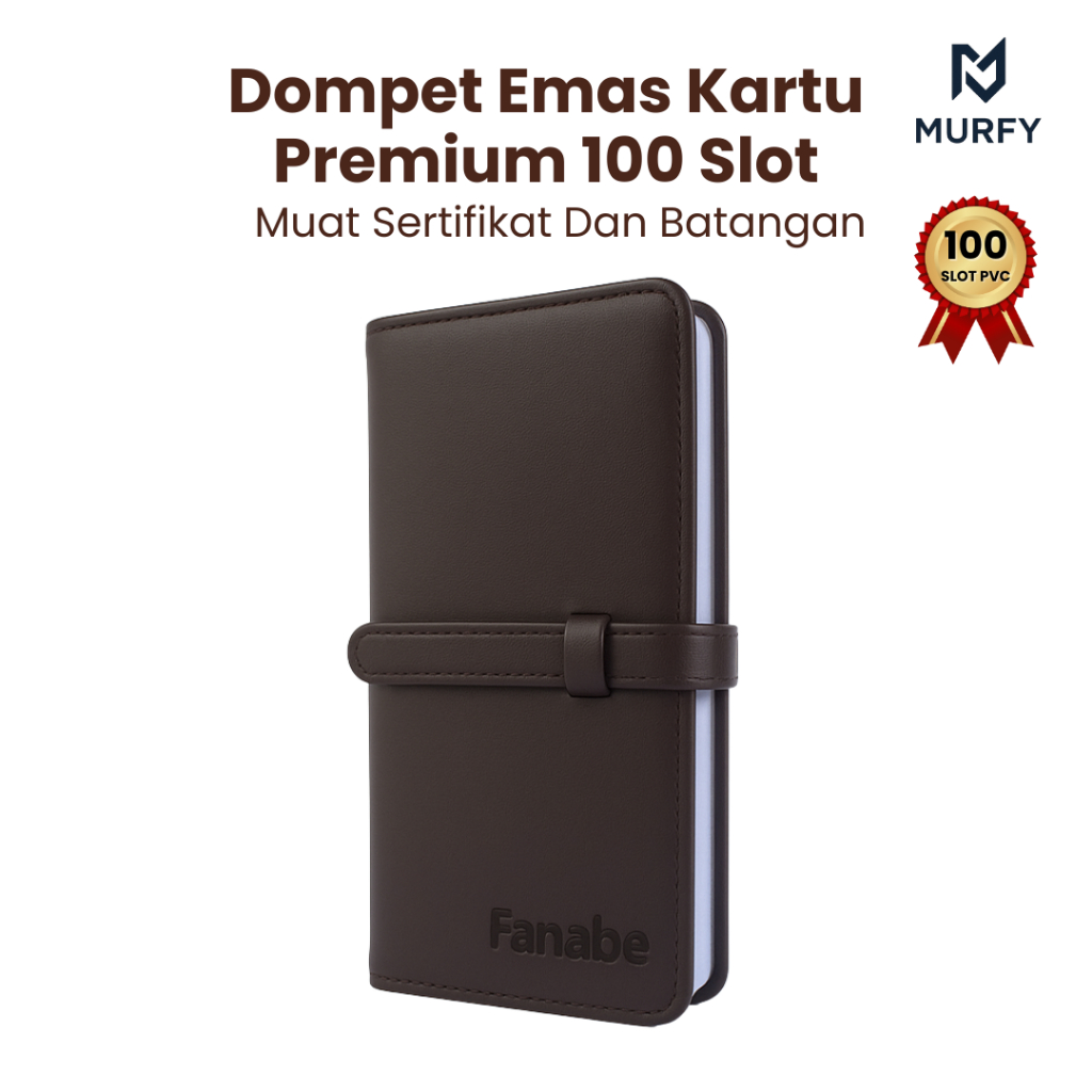 Murfy - Dompet Emas Antam Kulit 100 Slot | Album Logam Mulia Eksklusif | Keluarga Album