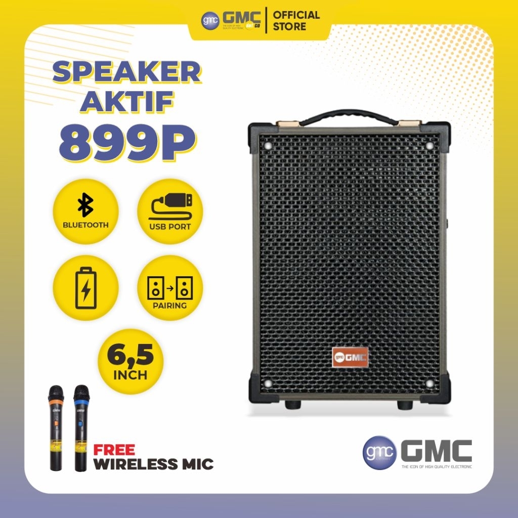 GMC Speaker Portable Bluetooth 6.5 Inch 899P