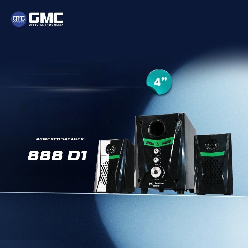 GMC Speaker Aktif Multimedia Bluetooth 888D1 / 888D2 / 888D3 BT