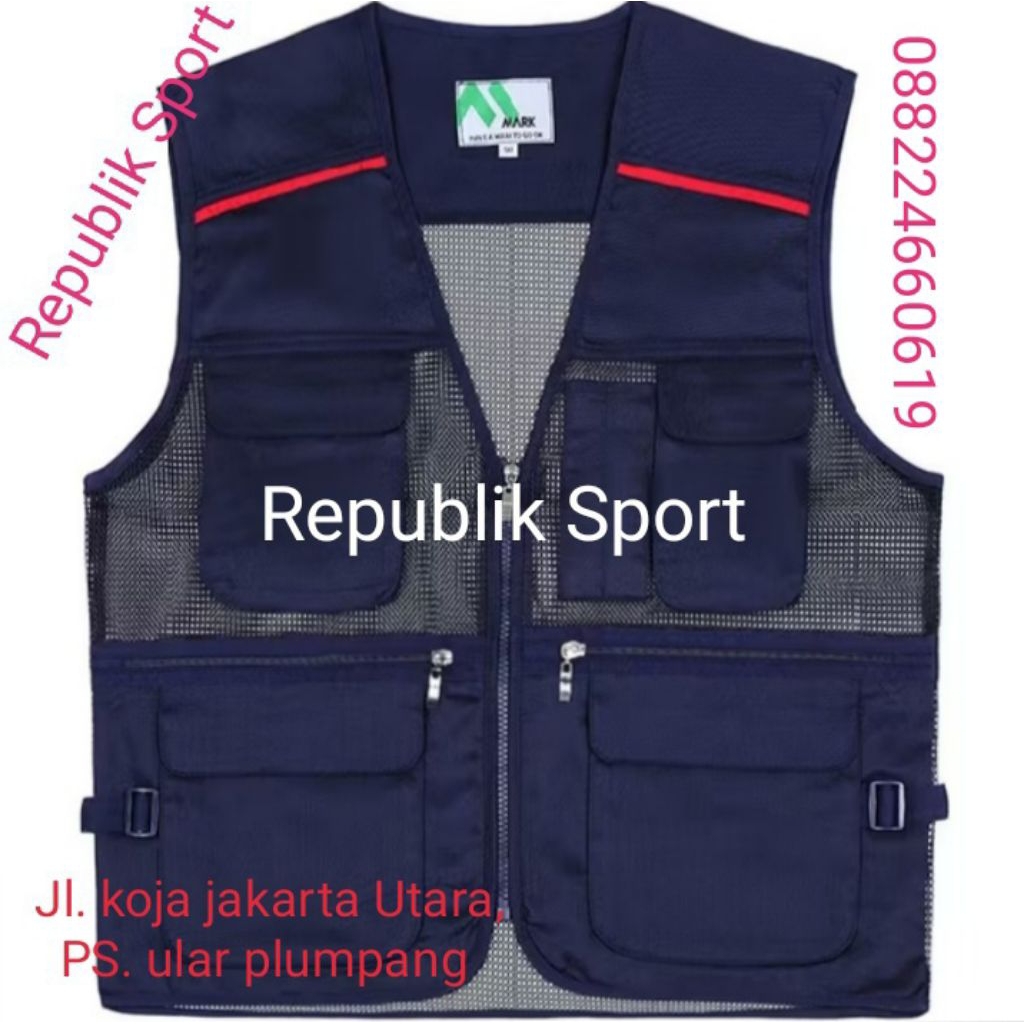 SAFETY VEST/ROMPI MARK NAVY REFLECTOR ORIGINAL