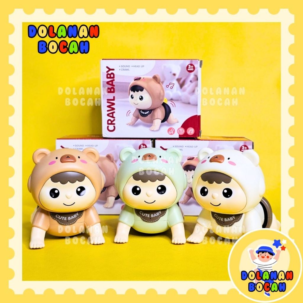 Crawling Doll Boneka Bayi Merangkak / Boneka Mainan Bayi Merangkak GBU-0041