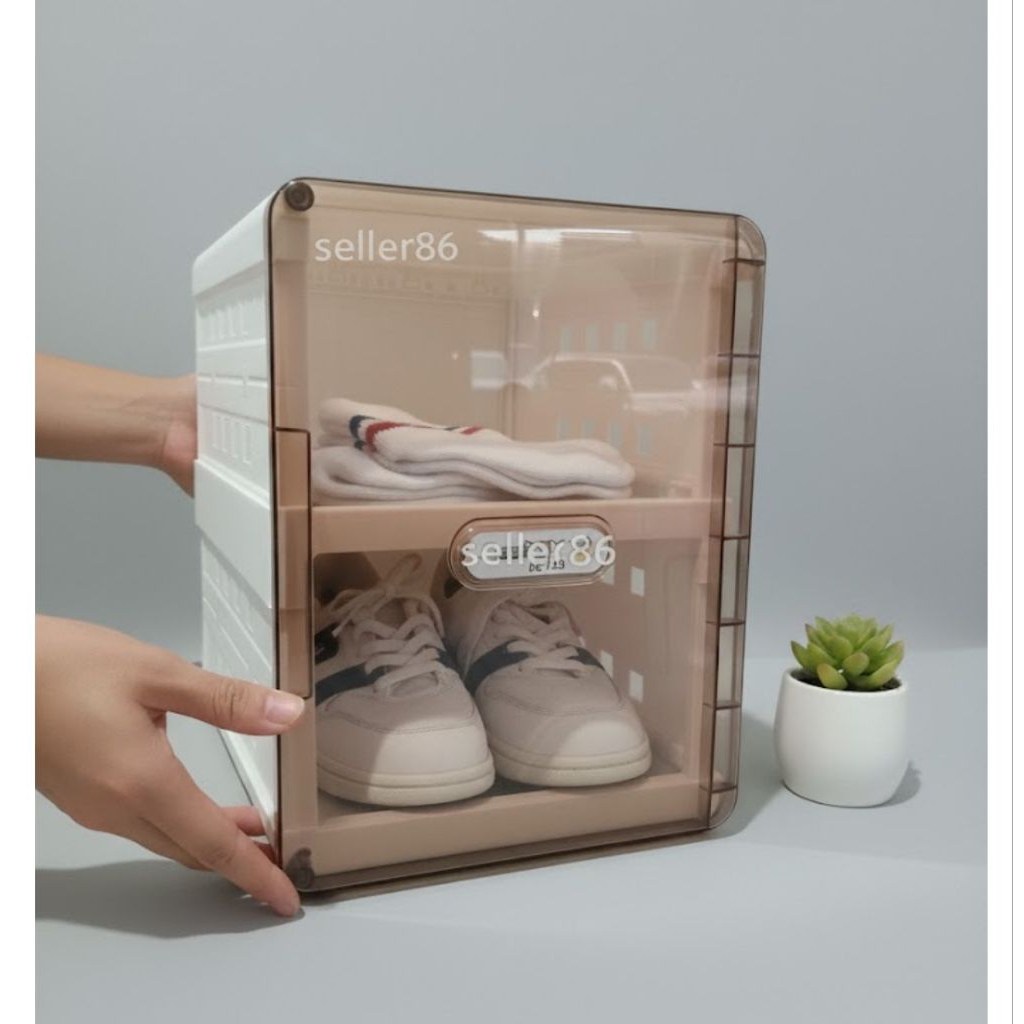 rak sepatu plastik by napolly beebox ukuran kecil minimalis bagus/ kado anak rak sepatu awet