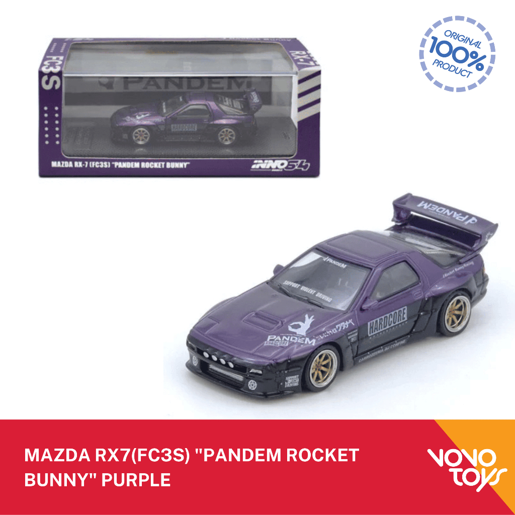 INNO 1/64 Mazda RX7(FC3S) "Pandem Rocket Bunny" Purple