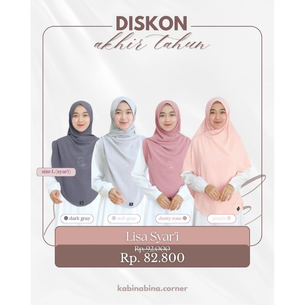 PASHMINA AIRFLOW CRINKLE IRONLESS SYAR'I LISA SHAWL BY AZMEELA