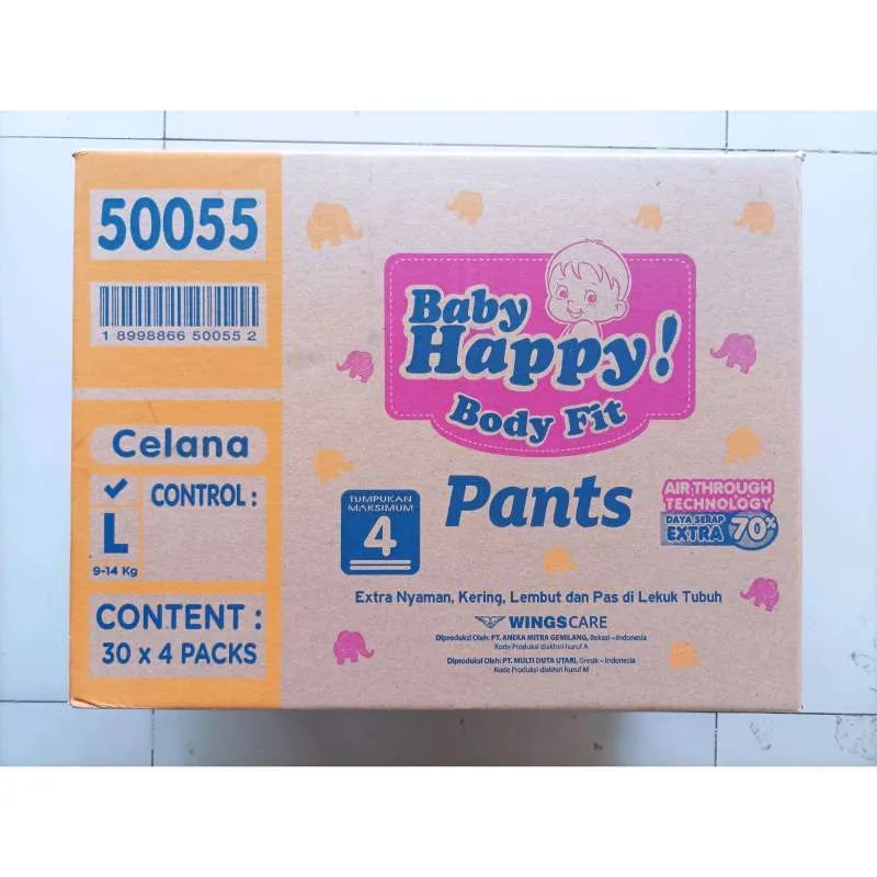 Baby Happy Size S,L,M (4 Ball) 1 Dus