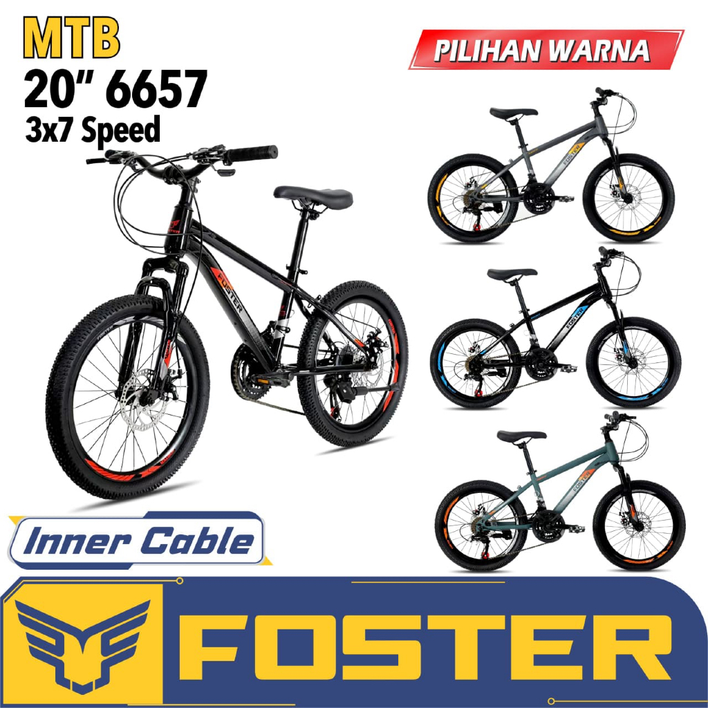 (TERMURAH) MTB 20 evergreen ranger 21 speed mortein pmb fastron foster 6657 pacific sepeda gunung mo