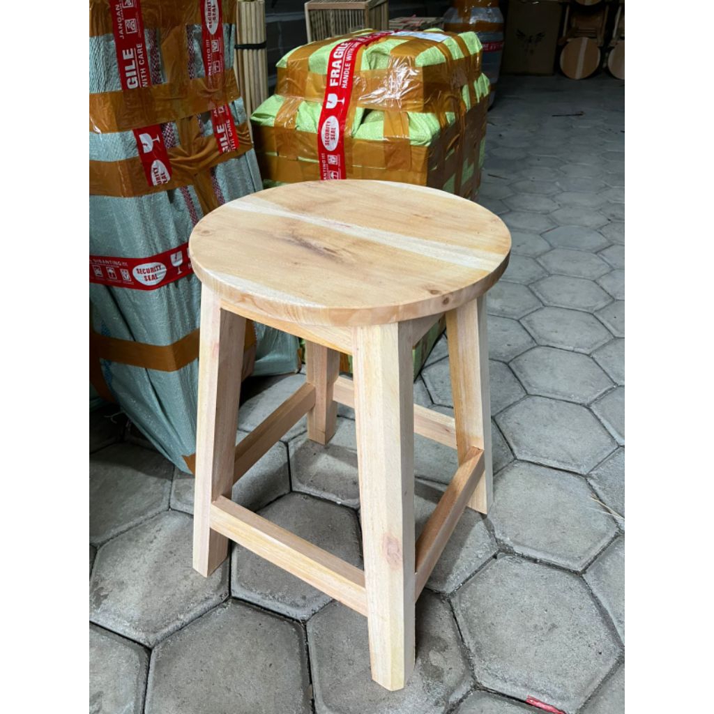 kursi kayu tinggi 50cm