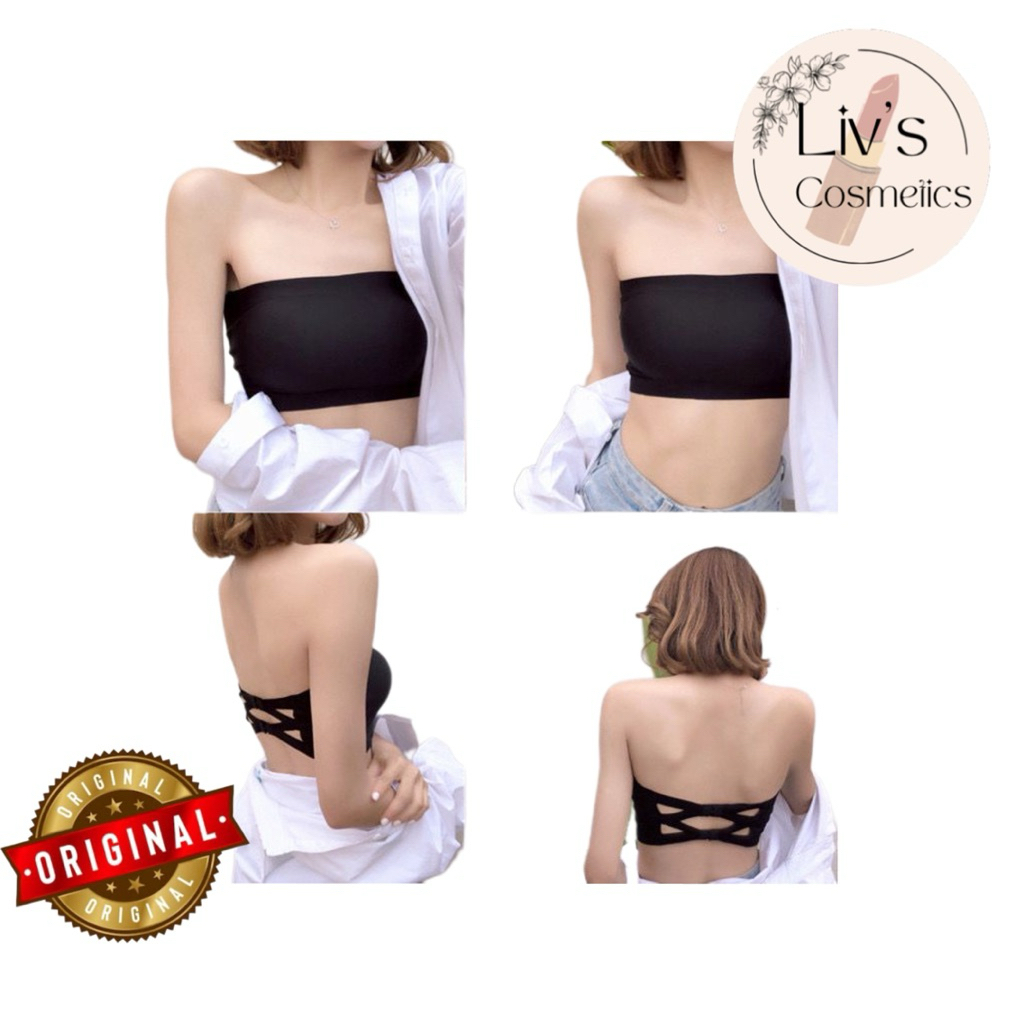 Bra Kemben Polos Tanpa Tali BH Seemless Tipis