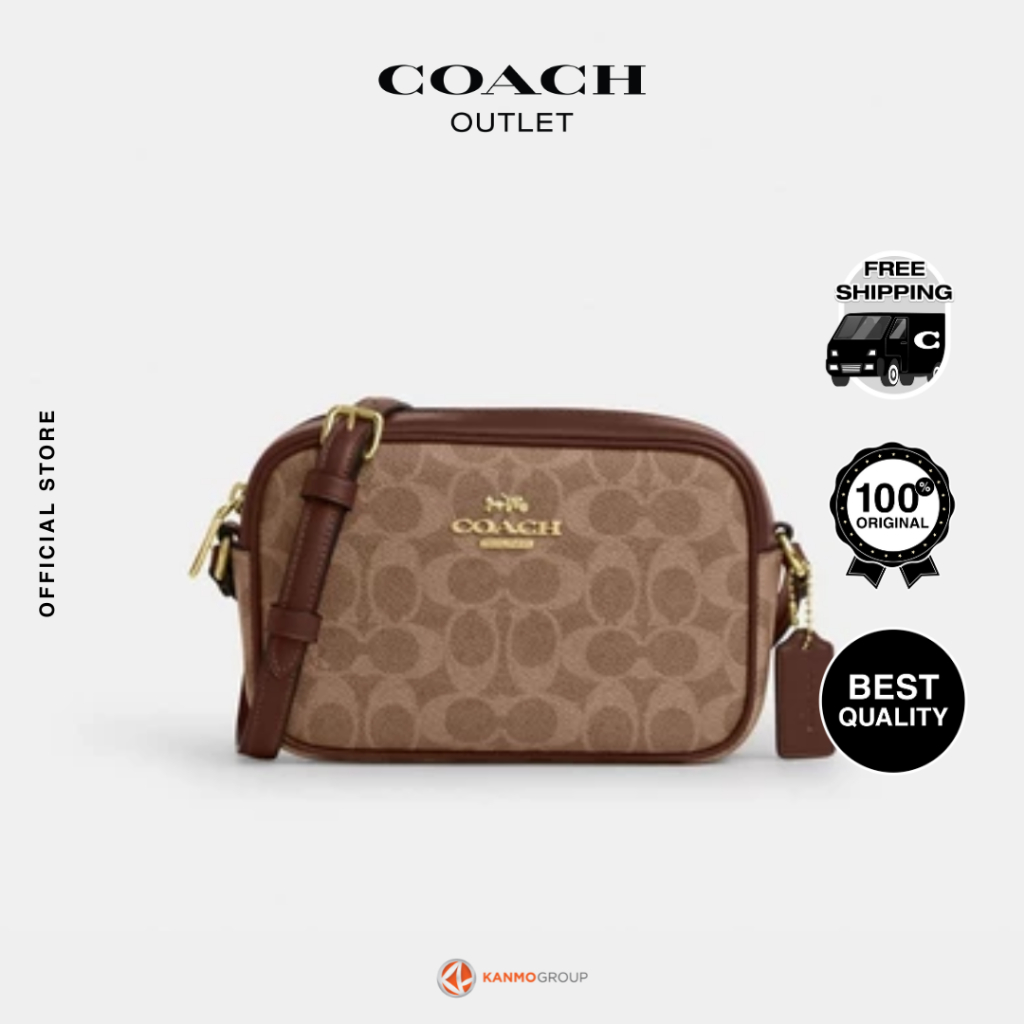 Coach Mini Jamie Camera Bag In Signature Canvas - Tas Selempang Wanita