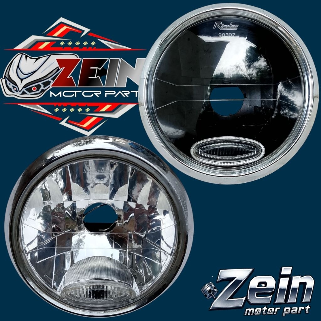 Reflektor lampu depan Vixion lama bulat original