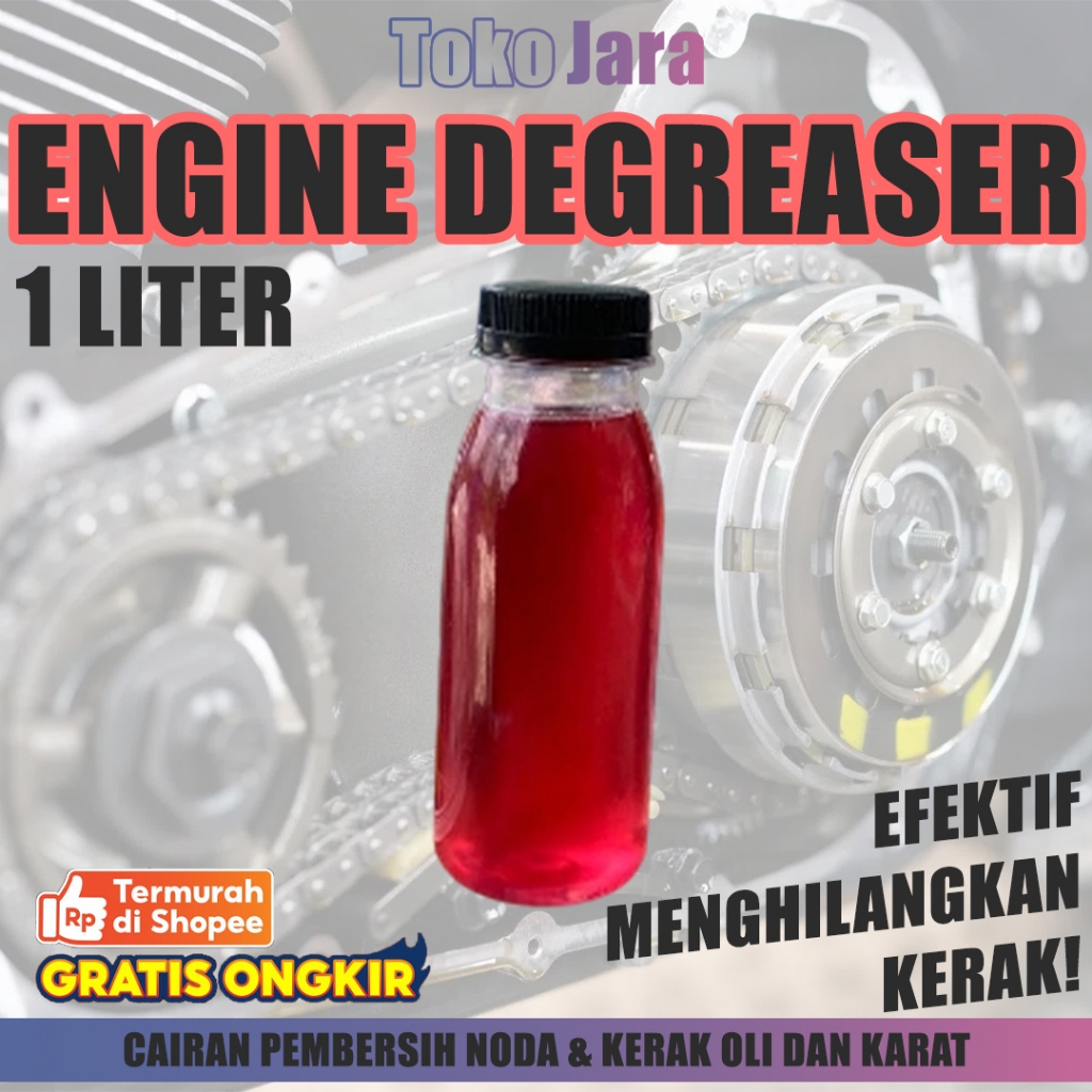 PEMBERSIH MESIN MOTOR 1 LITER ENGINE DEGREASER PENGHILANG NODA OLI KERAK KARAT TOKO JARA