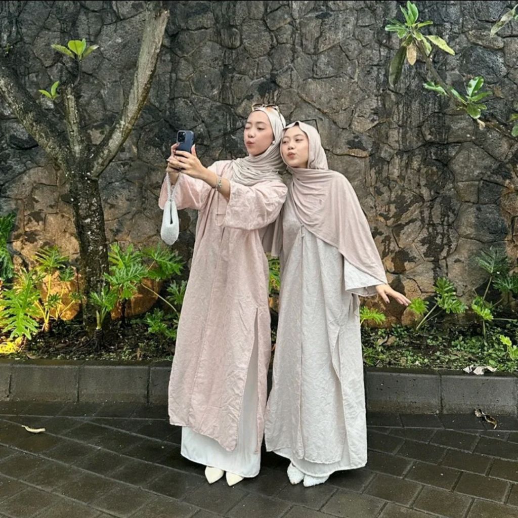 Jameela Abaya / Abaya outer / Outer jameela / Abaya chakira / Abaya cotton bordir