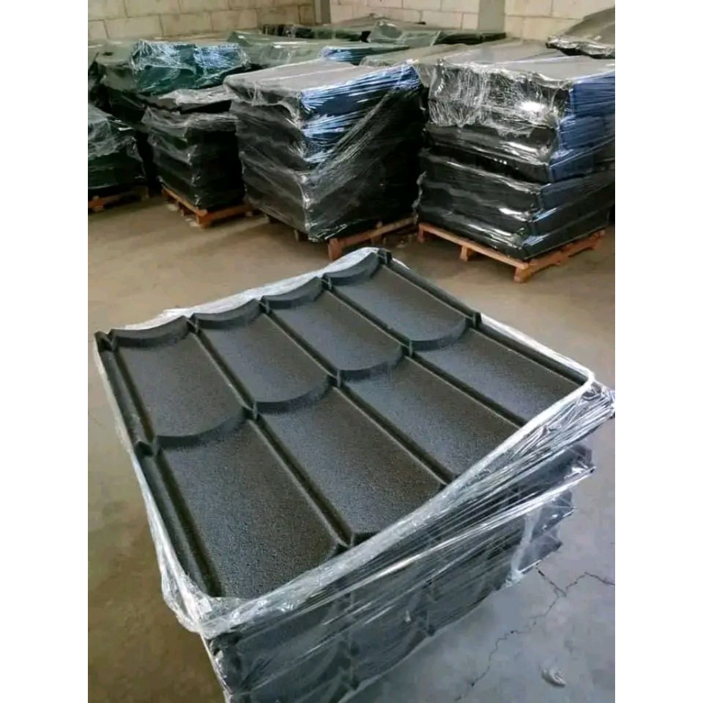 Genteng metal pasir castem tebal 0.40 plus pasir