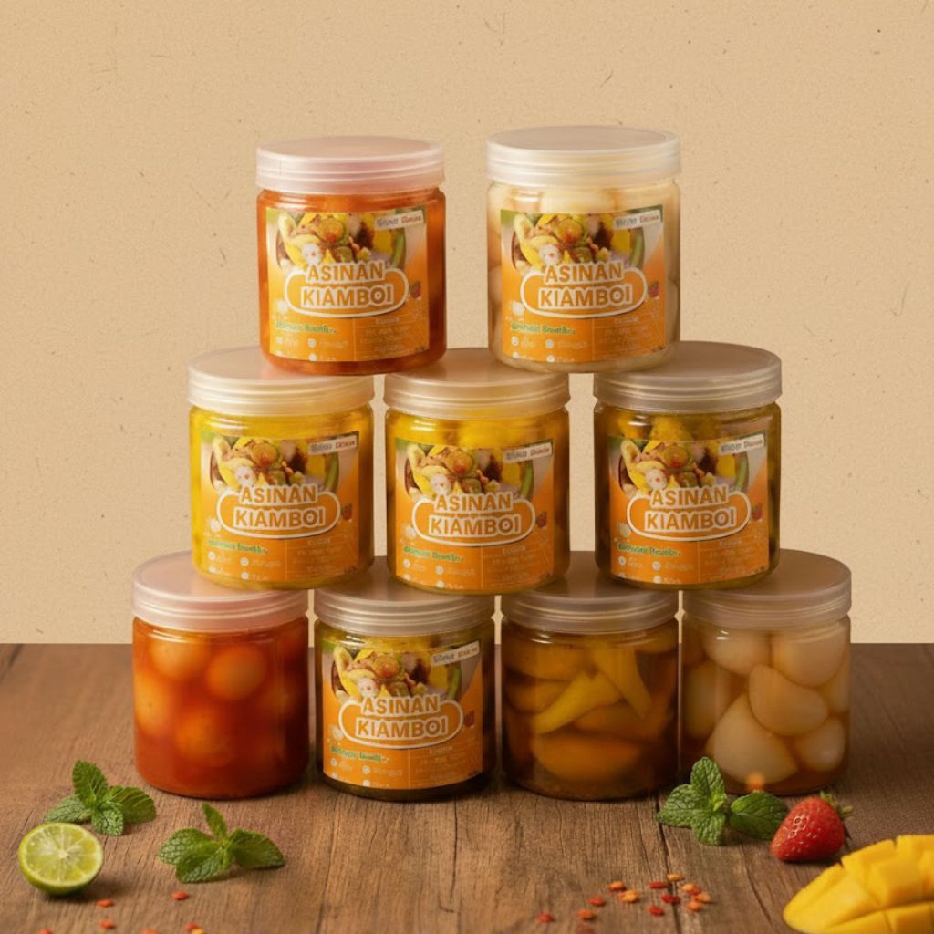 Asinan Kiamboi Kemasan Toples 600 ml Khas Yogyakarta Bisa Request Cabai Manisan Buah Apel Pear Salak