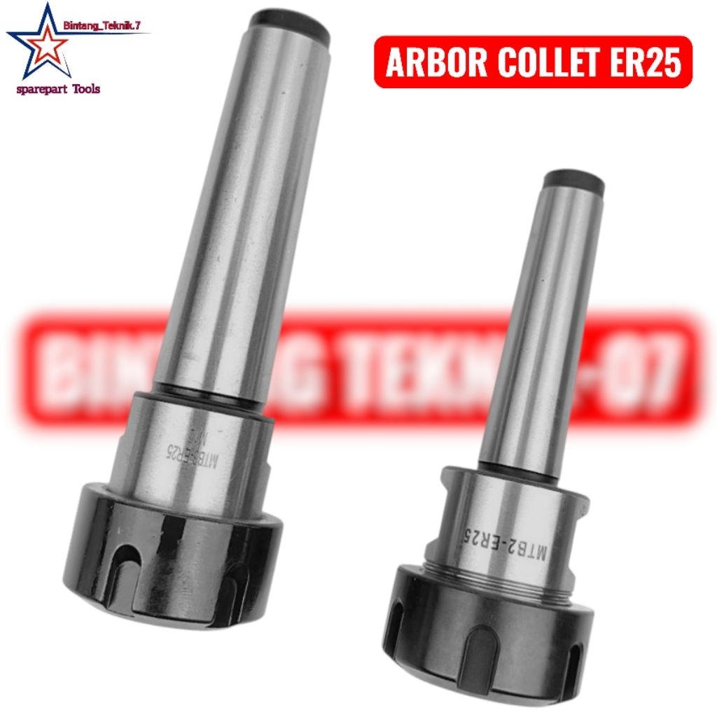 Hower Arbor Collet ER25 MT3 MT2 Cocok Untuk Mesin Bor Frais