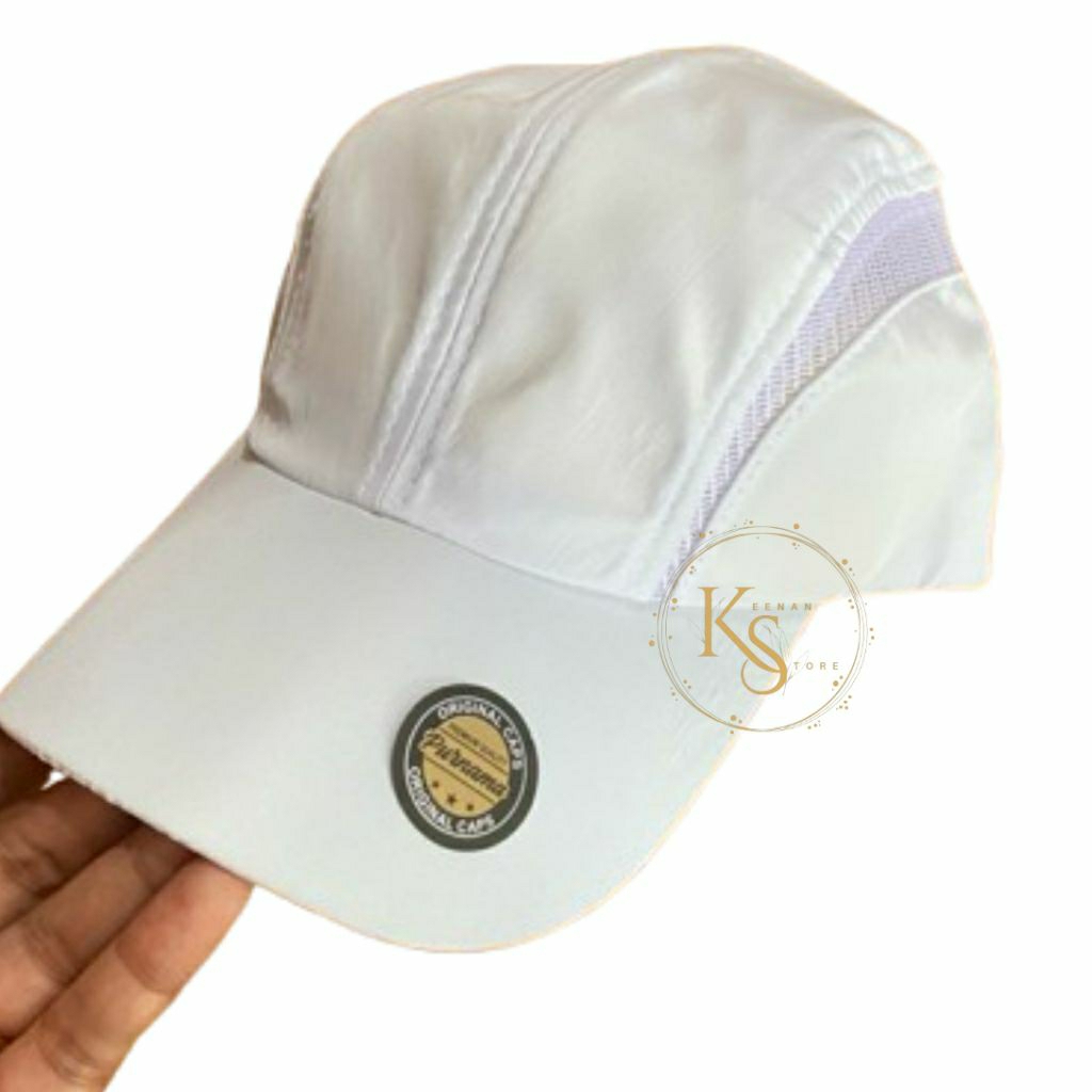 Topi sport || topi ampera || topi running || topi murah || bahan parasut ( despo ) || topi pria dan 