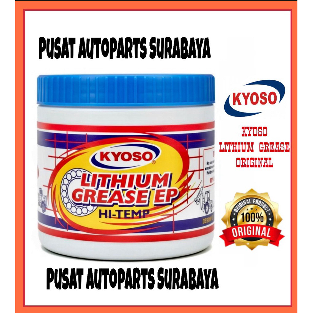 KYOSO LITHIUM GREASE BIRU HI TEMP GEMUK / STEMPET BIRU 500 gr