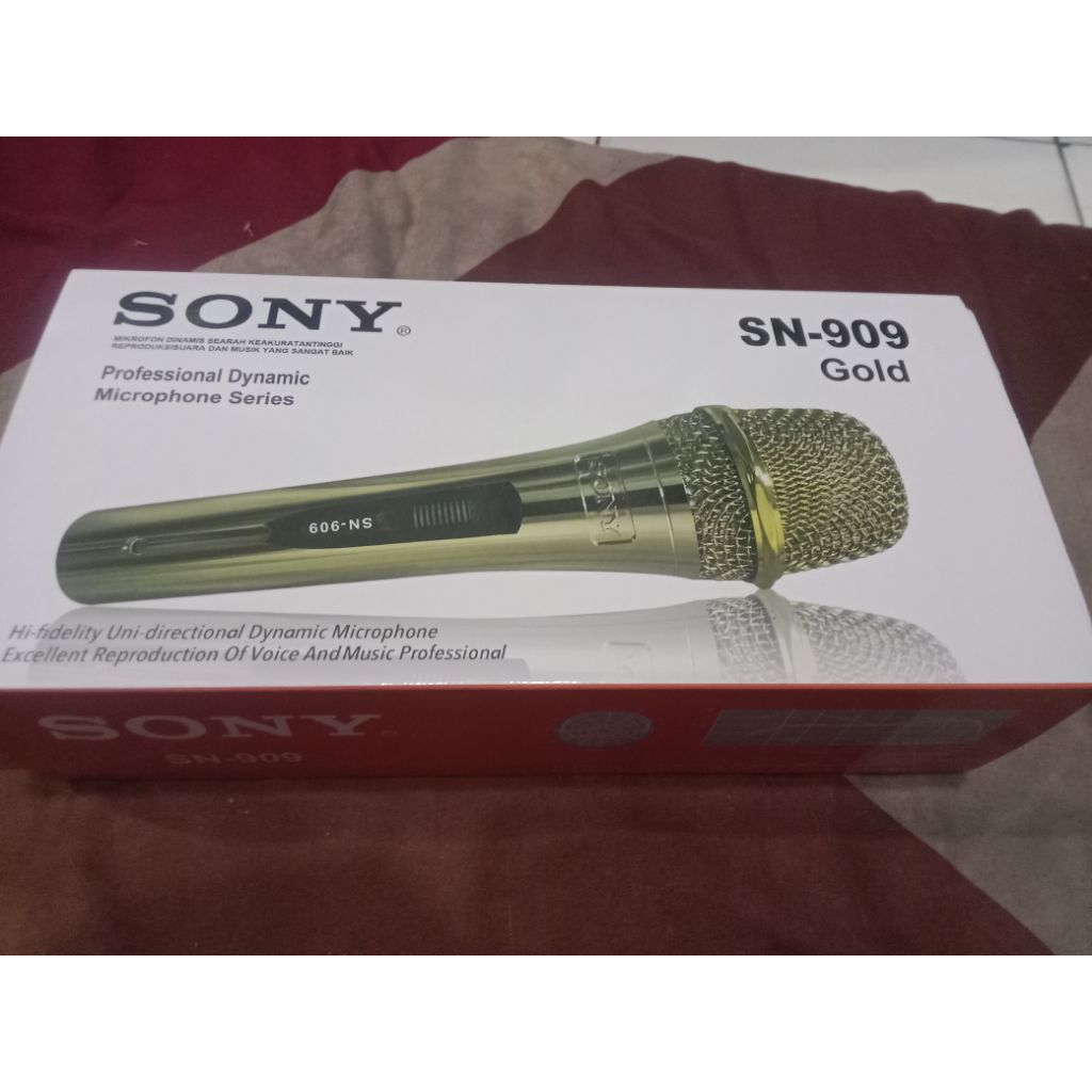 mic sony sn 909 Gold kabel