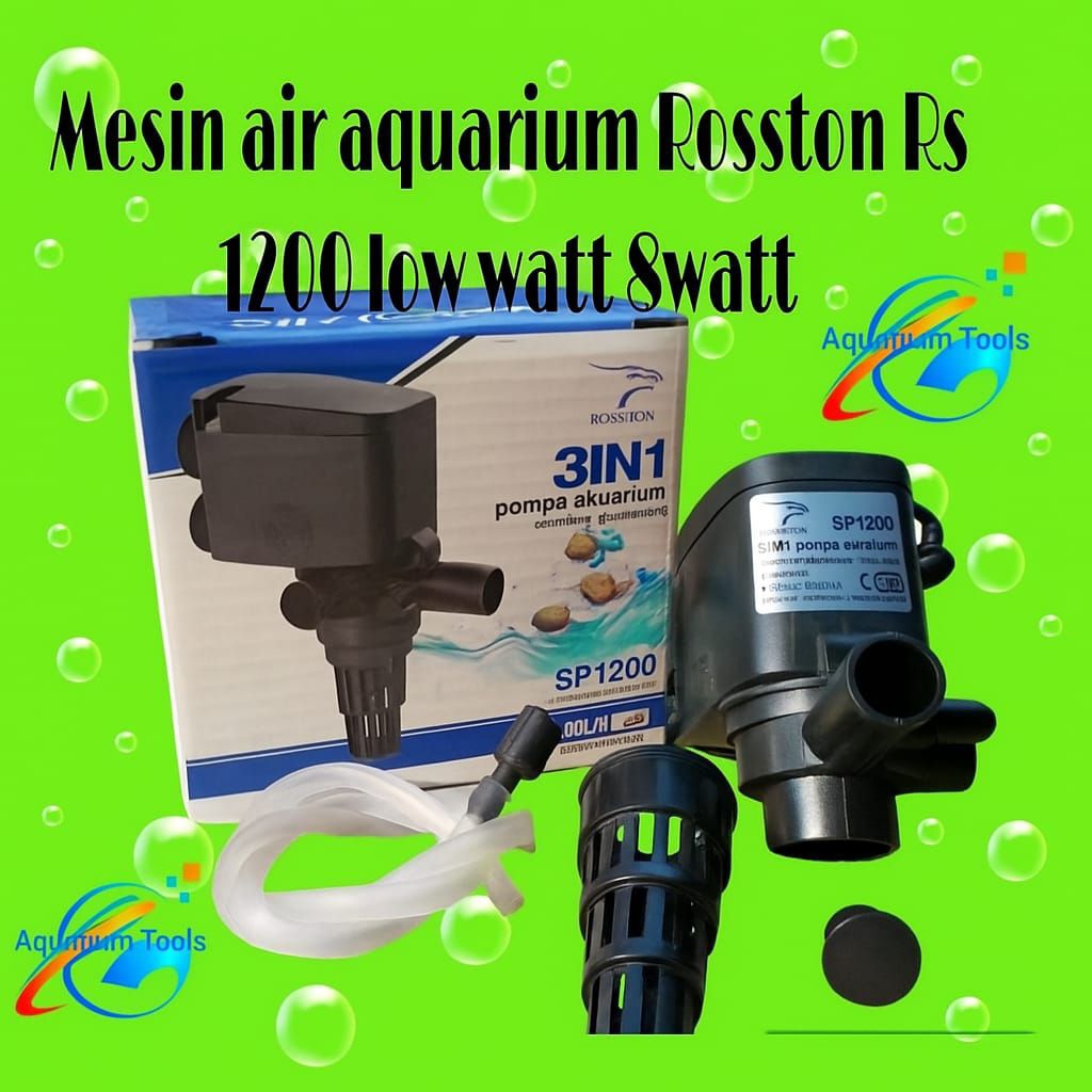 Mesin aquarium Rosston Rs 1200 Loww watt 8watt
