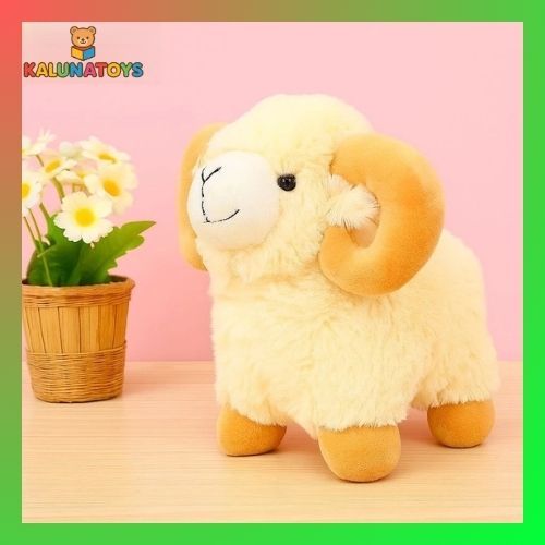 Boneka Domba Jantan M 25Cm Souvenir Aqiqah Boneka Binatang Kambing grosir
