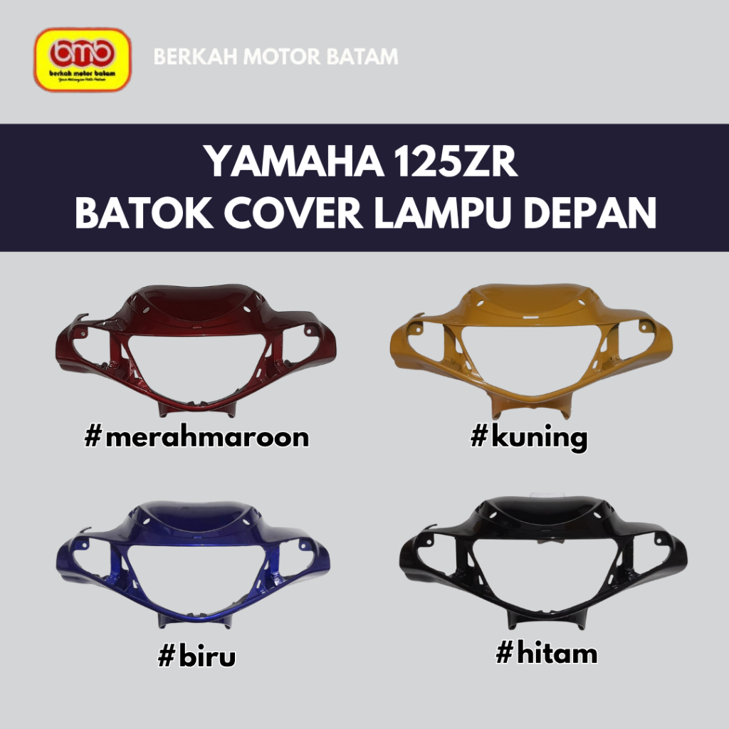 Yamaha 125ZR 125 ZR Malaysia batok cover body lampu depan