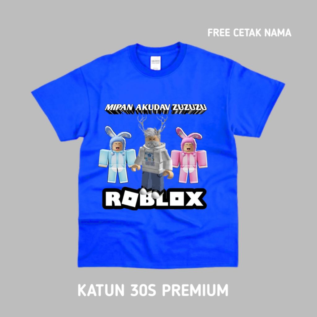Mipan Zuzuzu Baju Anak Kaos Anak Roblox Mipan Zuzuzu Akudav bahan premium