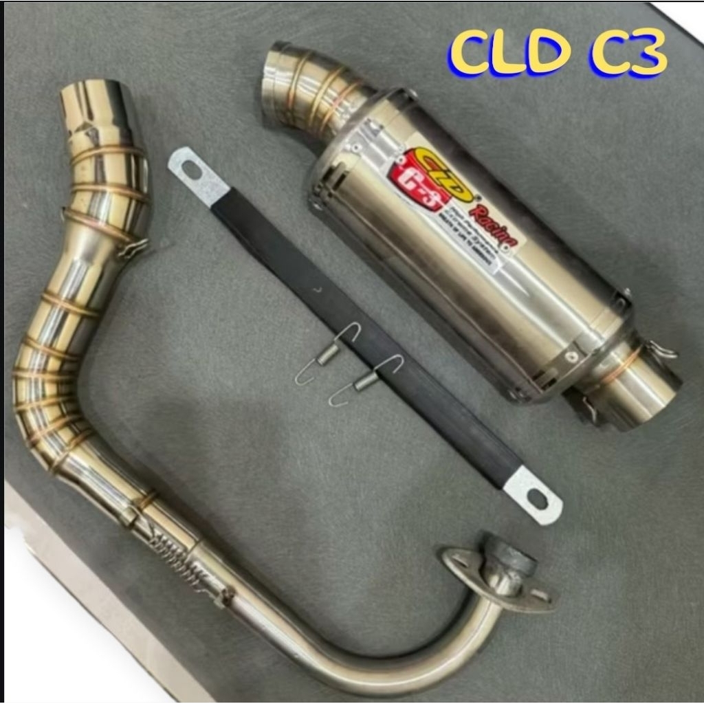 KNALPOT CLD C3 OVAL. 20 CM KNALPOT CLD MIO SPORTY BEAT SCOOPY MIO J MIO M3 KNALPOT RACING MATIC MIO 