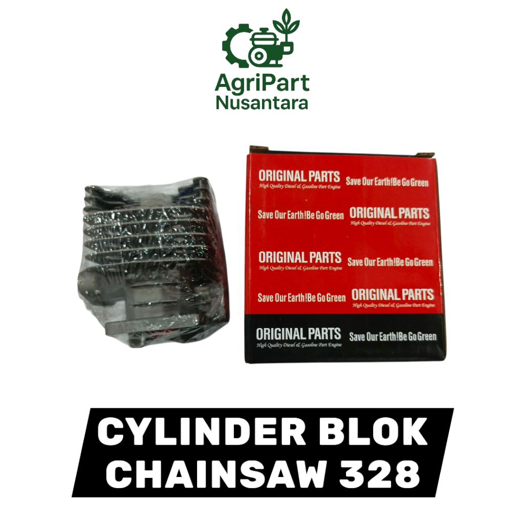 Blok Silinder Chainsaw ORIGINAL PARTS – Cylinder Kit Mesin Gergaji 5200 / 5800 / 6200