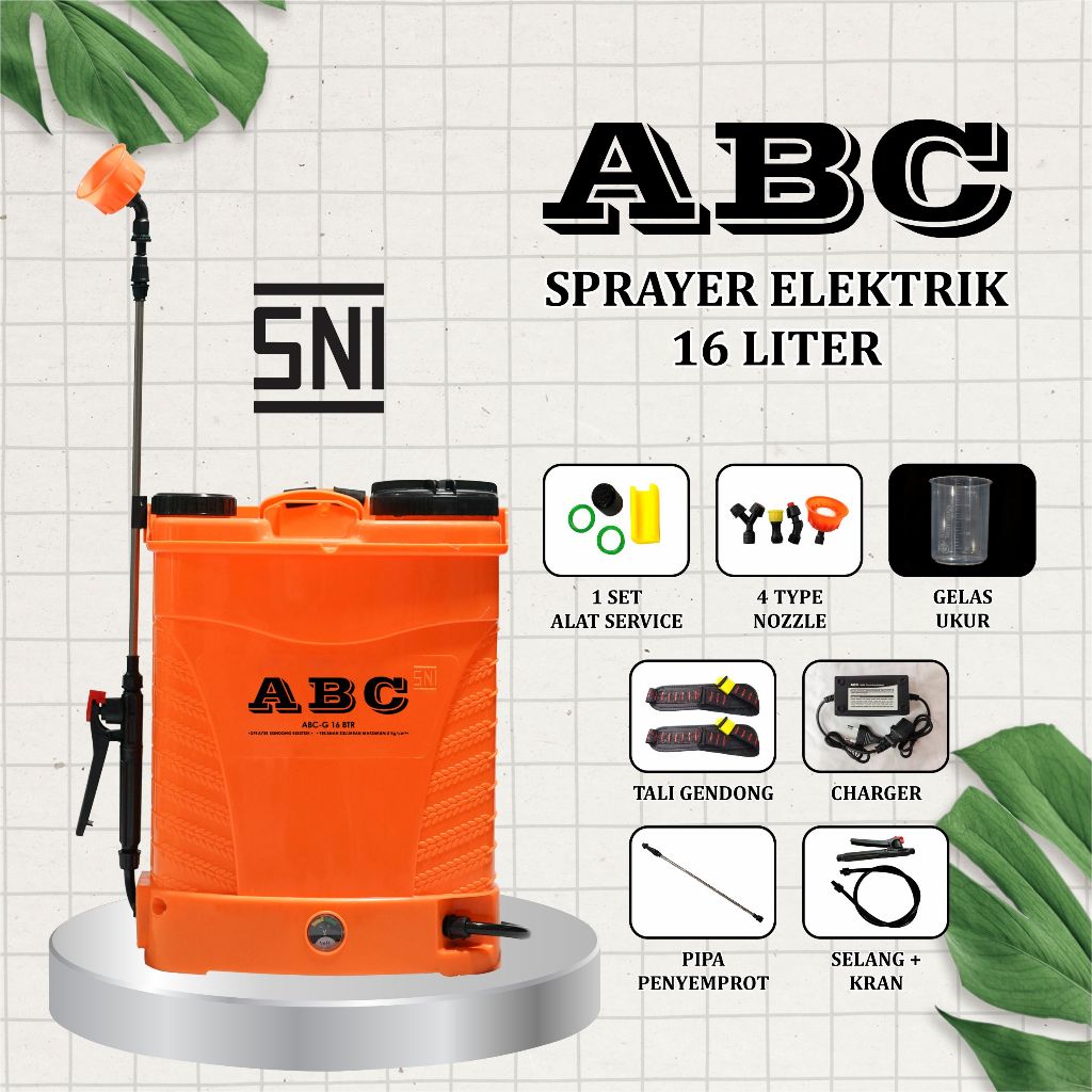 ABC-G 16 Liter Baterai Single Fungsi (ABC-G 16BTR) - Elektrik Sprayer