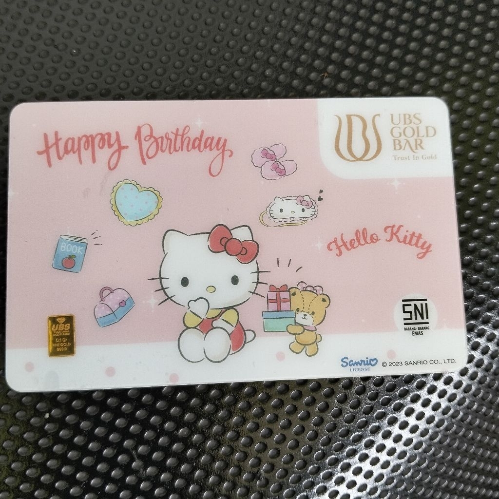 UBS gift series Happy b'day 0.1gr