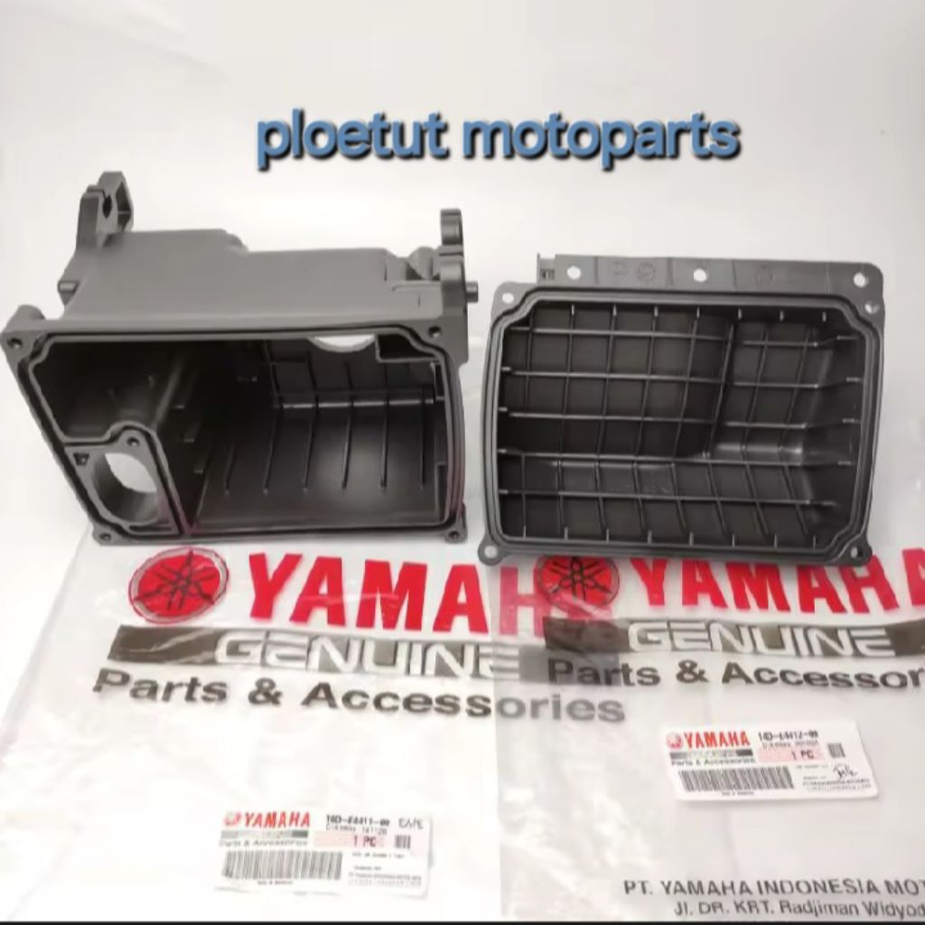 BOX FILTER + TUTUP BOX FILTER UDARA MIO SOUL. FINO KARBU 14D 1SET TUTUP DAN BOX BAGIAN DALAM ORIGINA