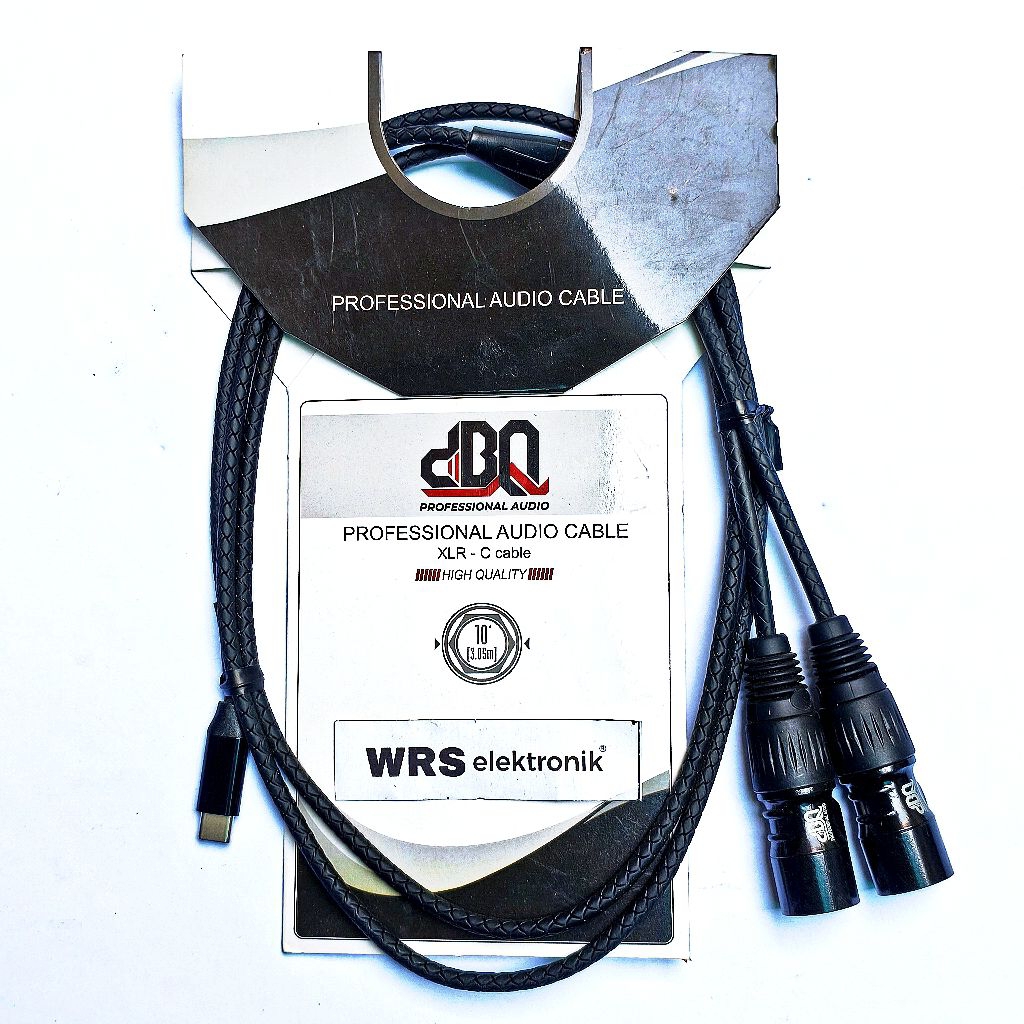 Kabel input audio Hp ke mixer Laptop ke mixer type C to jek canon XLR male dBQ