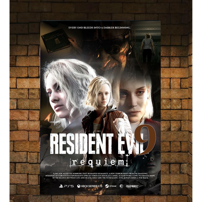 Poster PS4 buat Rental resident evil