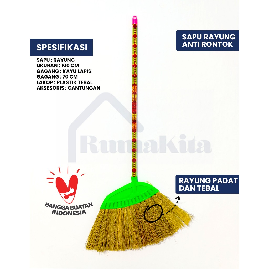 Termurah sapu lantai rayung ekonomis rayung tebal untuk sapu lantai keramik