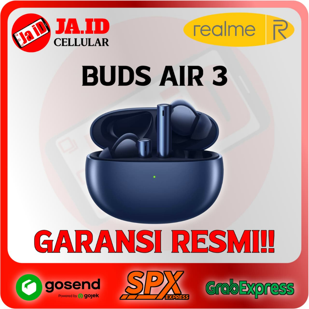 HEADSET BLUETOOTH TWS REALME BUDS AIR 3 EARBUDS ORIGINAL