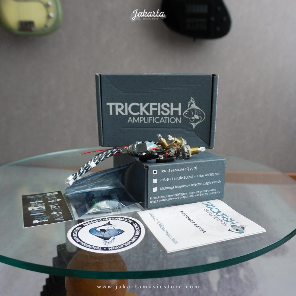 Trickfish IPA 3 Band Bass Preamp OnBoard setara Mike Pope Flexcore, Made in USA. Solderless