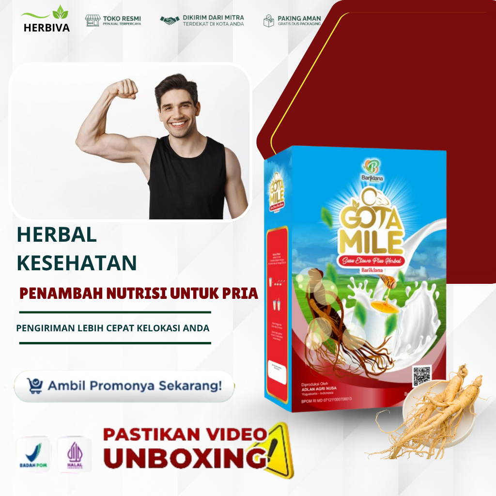 GOTAMILE – Nutrisi Khusus Pria untuk Mendukung Kesuburan, Menjaga Keseimbangan Hormon, Meningkatkan 