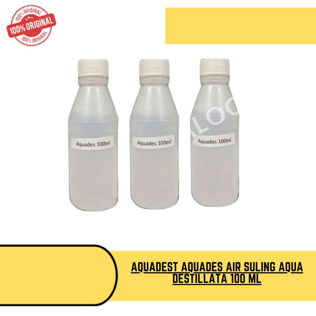 AQUADEST Aquades AIR SULING AQUA DESTILLATA 100 ML