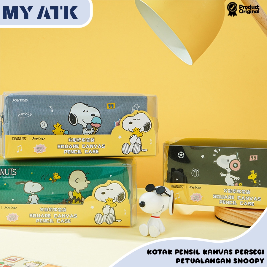 Snoopy Kotak Pensil Snoopy Tas Penyimpanan Alat Tulis / Pensil Case Premium Snoopy