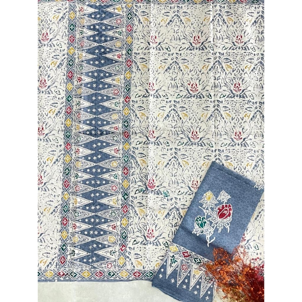 kain batik cap kombinasi tulis sarung selendang bahan dobi dobby doby trusmi cirebon wanita warna pa