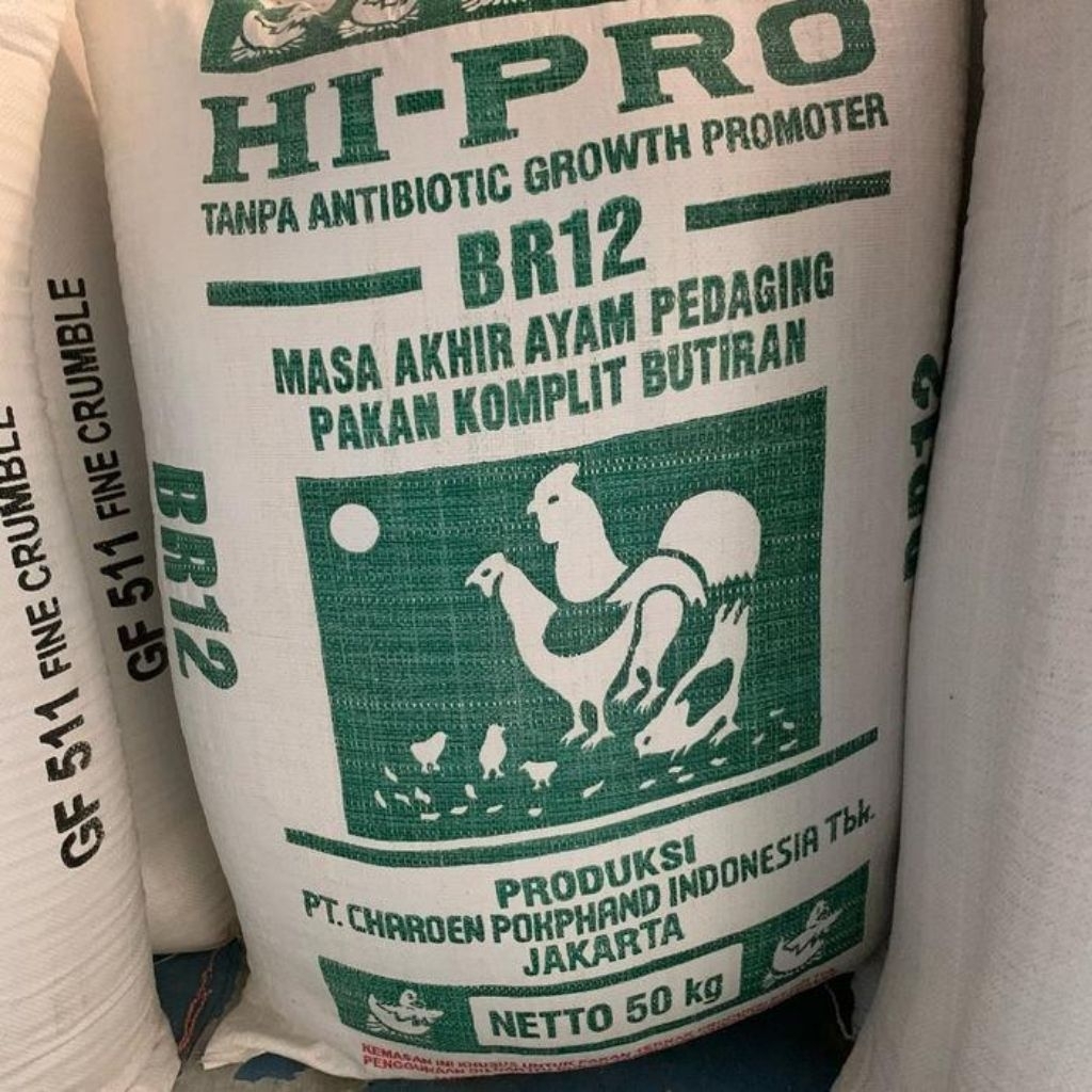 Pakan Ayam Hi Pro Vite BR12 Charoen 50 kg