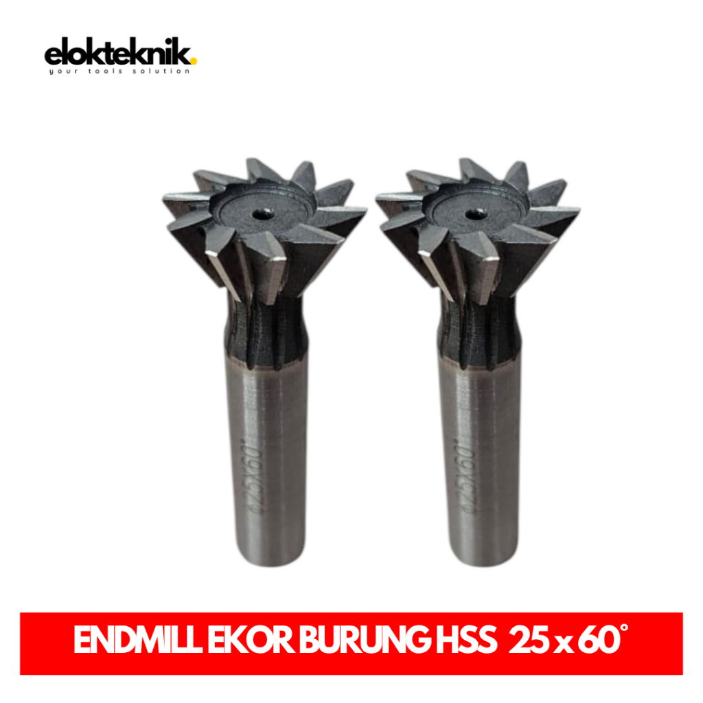 ENDMILL EKOR BURUNG HSS | DOVETAIL GROOVE 25 x 60°