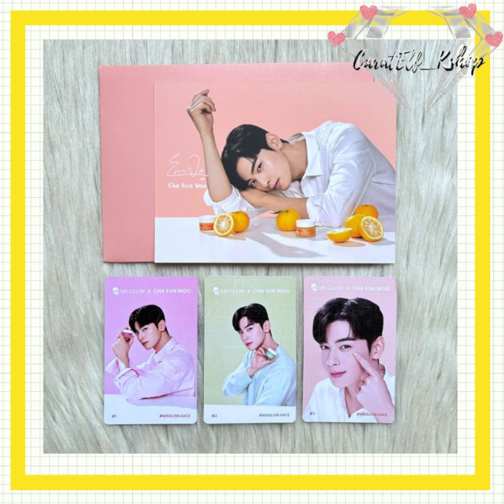 Photocard MS Glow x Cha Eun Woo Official