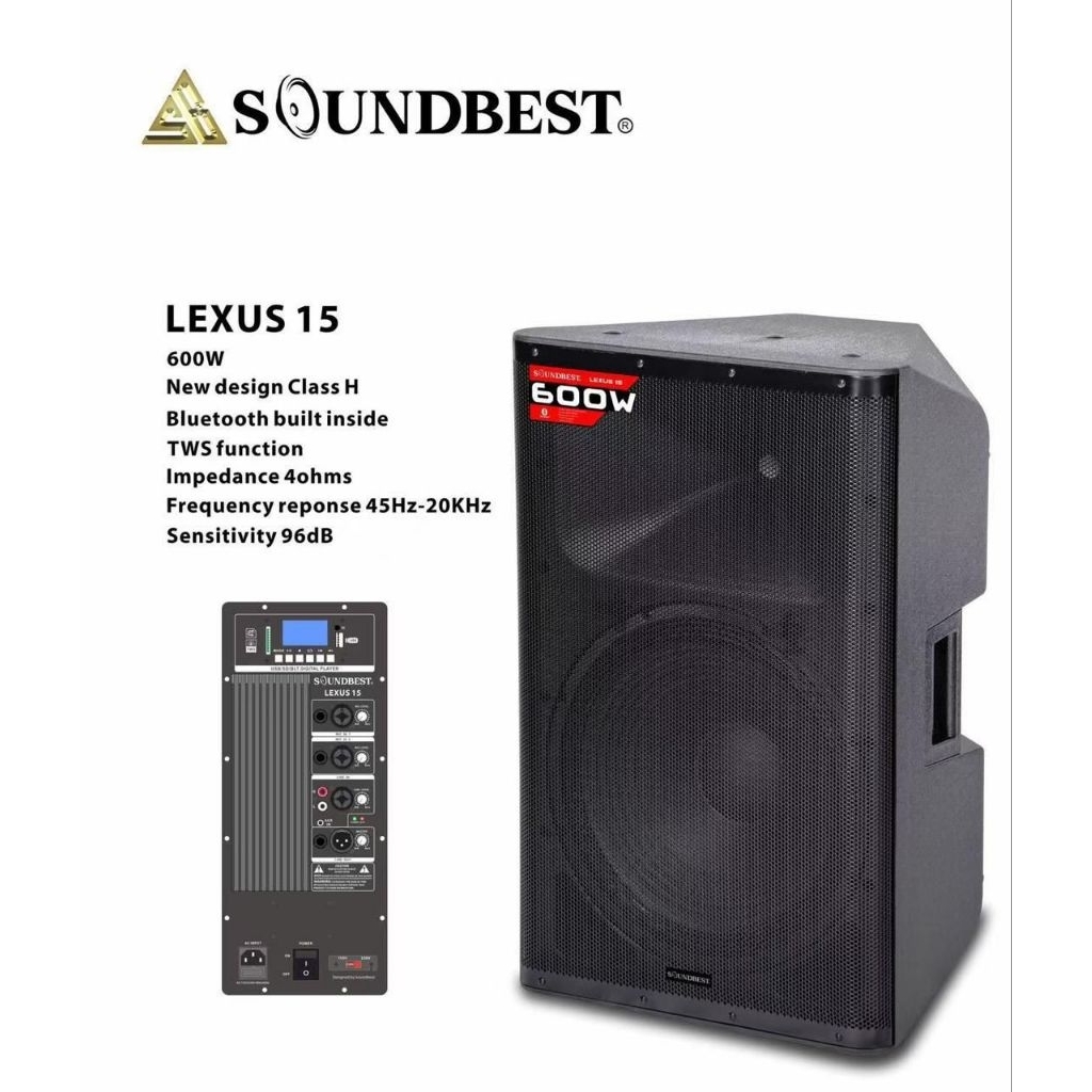 Speaker aktif soundbest lexus 15 original bluetooth
