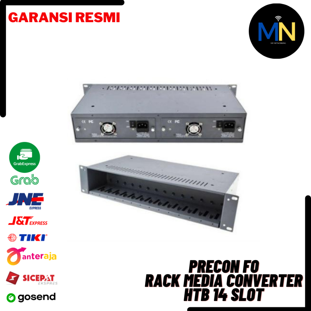 Rack Media Converter HTB 14 Slot Double Power Rackmount Rak Server HTB
