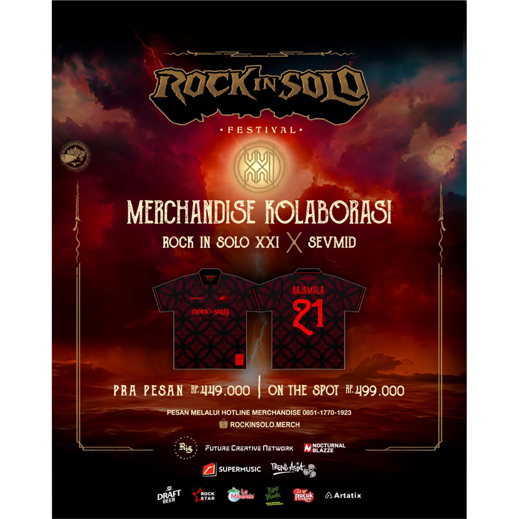 [PRA PESAN] Jersey Kolaborasi Rock in Solo x Sevmid 2025